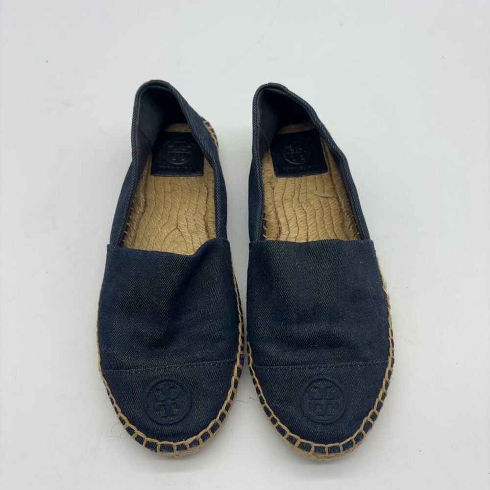 Tory Burch Navy Espadrilles